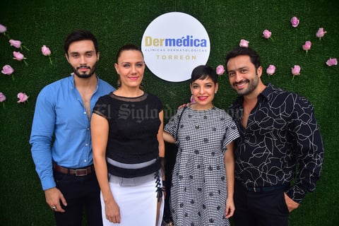 09102018 EN RECIENTE EVENTO.  Luis, Nora, Daniela e Israel.