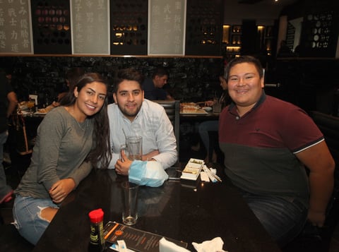 Valeria Roacho, Emilio Herrera y Daniel Jara.