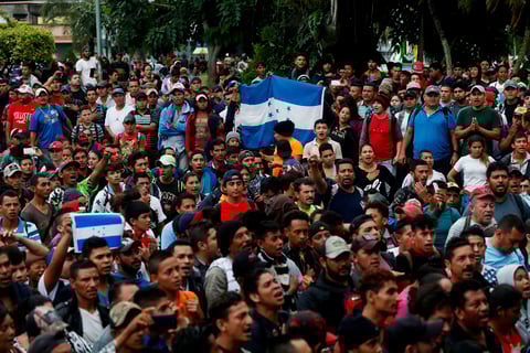 Llegaron a la frontera entre México y Guatemala.