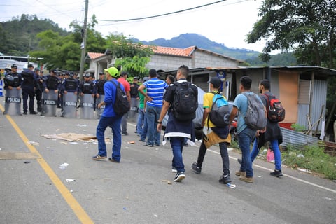 Son migrantes centroamericanos los que la conforman.