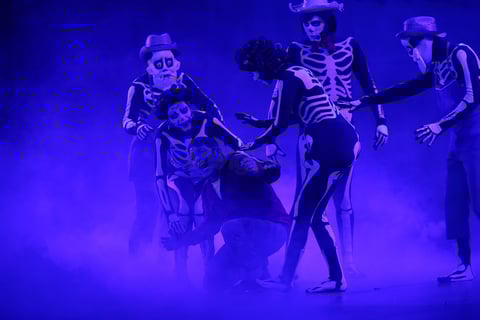Con coloridas escenografías y entrañables personajes y canciones el público se adentró en una aventura junto a 'Miguel', un niño que en su deseo por querer ser músico termina atrapado en el mundo de los muertos.