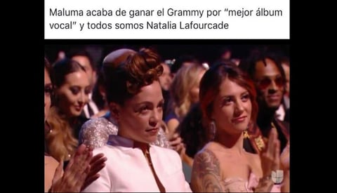 Los memes de la reacción de Lafourcade en los Latin Grammy
