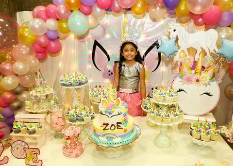 18112018 MUCHAS FELICIDADES.  Zoé en su fiesta de cumpleaños número nueve.