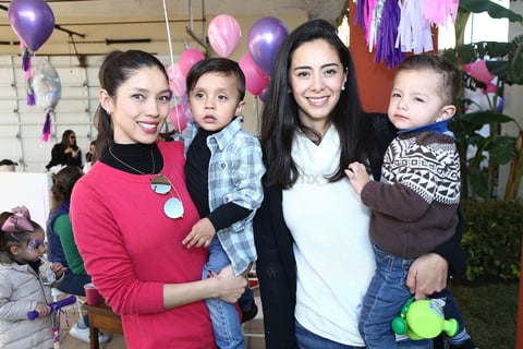 Erika Domínguez, Víctor Rubí, Anita Trujillo y José María Méndez.