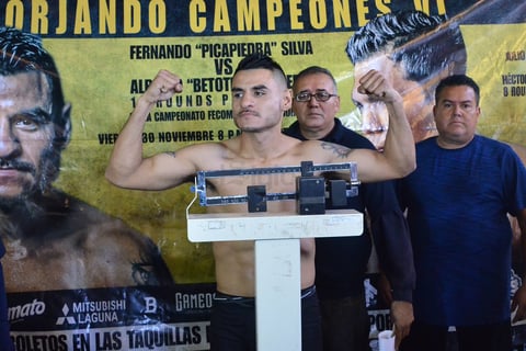 Fernando “Picapiedra” Silva de Ciudad Juárez, Chihuahua, 500 gramos más, pero dentro del límite pactado.