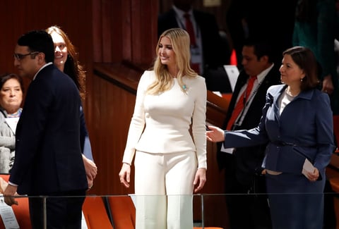 Ivanka Trump asistió a la toma de protesta.