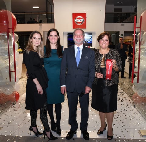 Raquel Falomir, Esther Falomir, Guillermo Falomir Russek y Rebeca de la Peña.