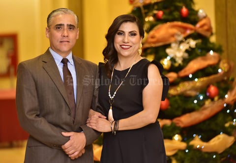 23122018 CENA NAVIDEñA.  Juan Hernández y Karina Plascencia.