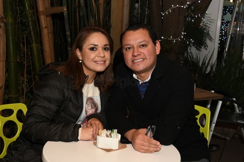 Fátima Aguilar y Heriberto López.