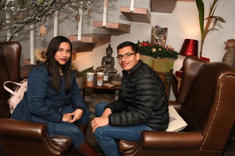Nancy Herrera y Jared Valles.