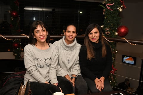 Montserrat García, Claudia García y Ivonne Ruiz Soto.