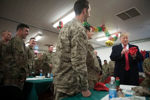 El mandatario efectuó estas declaraciones en la base aérea Al Asad, al oeste de Bagdad y gestionada por tropas estadounidenses e iraquíes.