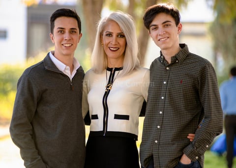 Rafael, Claudia y Daniel.