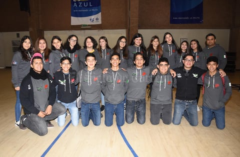 11012019 PARTICIPAN EN KICK OFF.  Equipo de robótica de la UAL.