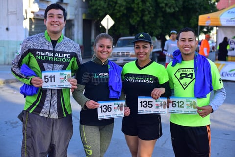 21012019 PARTICIPAN EN CARRERA.  Gerson, Ana, Ivonne y Marcos.
