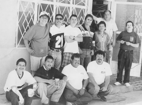 Alfredo, Ricardo, Reynaldo, Gerardo, Fernando, Felipe, Lorenzo, Carlos, Faustino y Lucio en 1967.