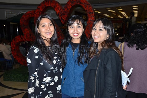 03022019 EN RECIENTE EVENTO.  Abigaíl, Rosario y Daniela.