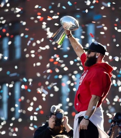 Patriotas de Nueva Inglaterra desfiló como campeón del Super Bowl.