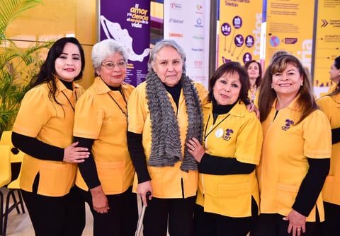 07022019 EN RECIENTE EVENTO.  Yazmín, Rocío, Horte, Maye y Guille.