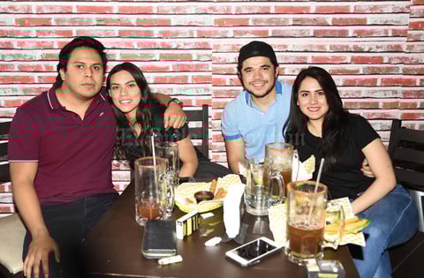08022019 José Corral, Marisol Salcido, Hugo Chávez y Lulú Luna.