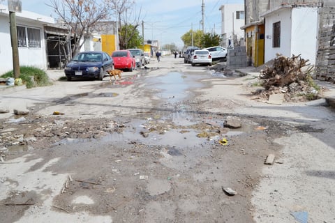 La calle Lago de Peñuelas es parte de la ruta del Panteones, por las condiciones en las que se encuentra, concesionarios determinaron buscar otras calles, sin embargo, la gente no quiso y comenzó a poner piedras para evitarlo.