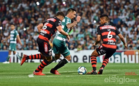 Santos Laguna empata contra Xolos de Tijuana