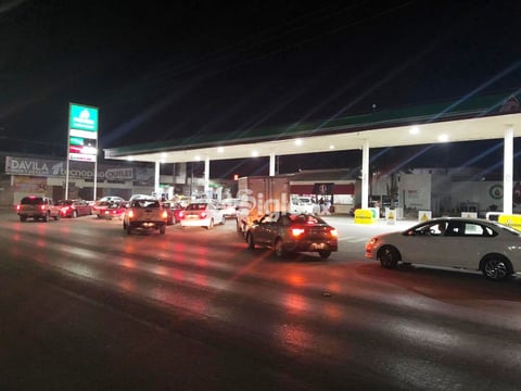 Así lució la gasolinera ubicada frente a la central camionera.