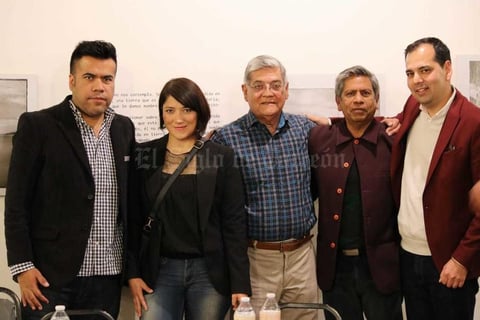 17022019 CONVERSATORIO.  Hugo Estrada, Julia Karina Mejía, Miguel H. Ruiz, Gustavo Montes y Carlos Castañón Cuadros participaron en el Conversatorio 'Patrimonio, cultura e identidad en La Laguna a través del Museo de la Casa del Cerro'.