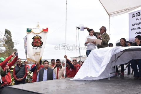 Realizan homenaje a mineros fallecidos en Pasta de Conchos