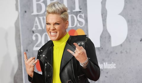 La cantante estadounidense Pink