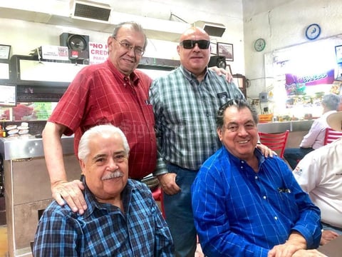 26022019 ENTRE AMIGOS.  Ricardo 'Tachín' Seceñas, Miguel Ángel 'Taquechi' Medrano, 'Chacho' Jaime y Nicolás Islas.
