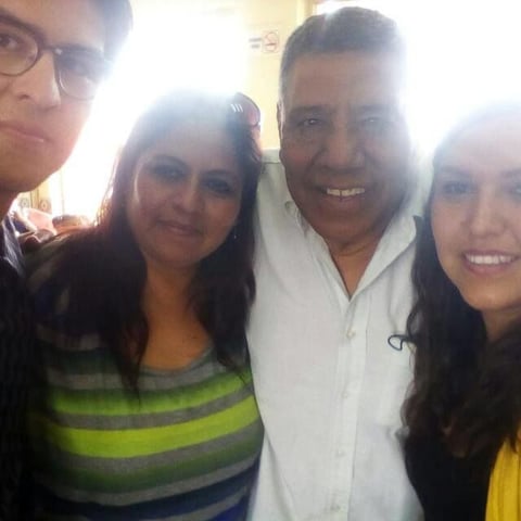 Raúl, Yolanda, Jesús y Made