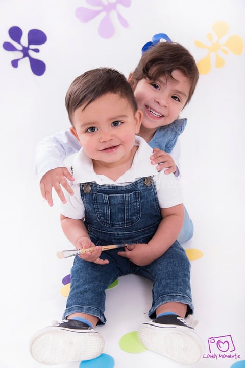 De peques Emilia y Elías