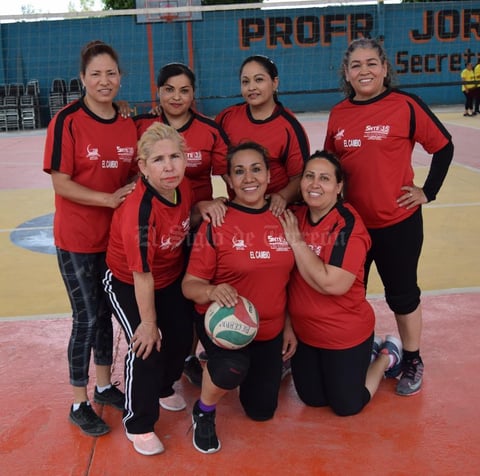 13032019 Equipo de El Cambio, municipio de Matamoros, Coahuila: Laura, Ana Abril, Aída, Lupita, Norma, Adriana y Sonia.