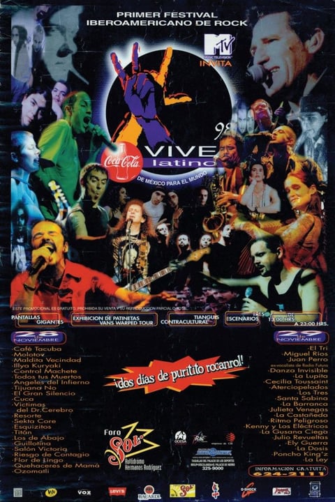 Estos son los 20 carteles en la historia del Vive Latino