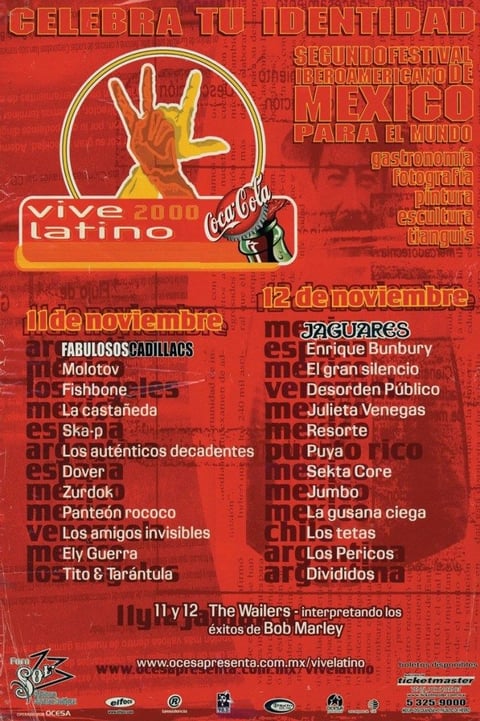Estos son los 20 carteles en la historia del Vive Latino