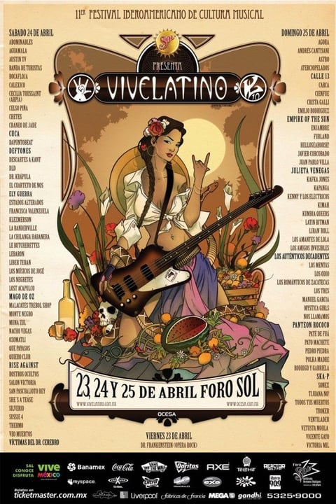 Estos son los 20 carteles en la historia del Vive Latino