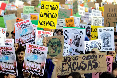 Se desarrollaron manifestaciones y concentraciones en unas 1,800 ciudades de un centenar de países.