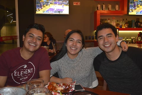Leonardo Orozco, Oscar Rocha y Grecia Chávez.