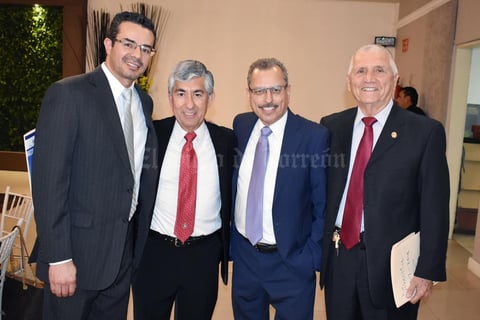 20032019 EN TOMA DE PROTESTA.  Armando, Cipriano, Gustavo y Guillermo.