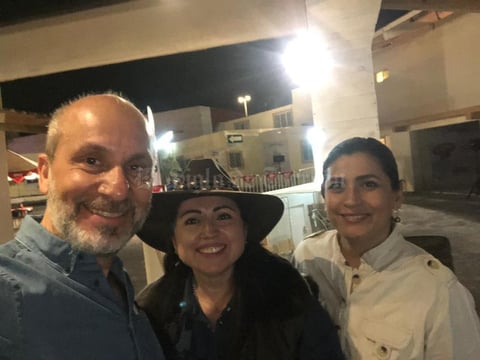 21032019 EN RODEO SALTILLO EXPO & FEST 2019.  José Carlos Rioja, Cinthya Rodríguez y Alejandra Barajas, del Clúster Joyero de la Comarca Lagunera.