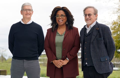 Artistas presentan Apple TV+, nuevo servicio de streaming