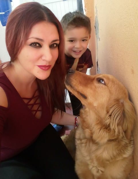 28032019 Aí­da, Fernando y "Canela".