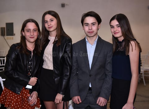 Fernanda, Pamela, Alberto y Caro