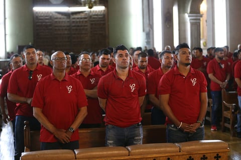 Se llevó a cabo la tradicional misa, donde los jugadores piden a Dios por una buena temporada, alejada de lesiones y que traiga buenos resultados y por fin la tan esperada postemporada.