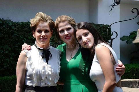 07042019 EN CELEBRACIóN.  Las gemelas Katy y Keta Bonilla Murra y Ketita Gómez Bonilla en CDMX, a donde asistieron a un festejo familiar.