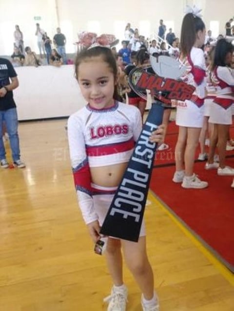 11042019 PRIMER LUGAR.  Anna Paola Rodríguez Luna ganó en la categoría súper mini, seis años.