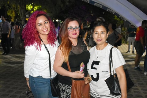 12042019 EN EVENTO CULTURAL.  Marina, Gaby y Gaby.