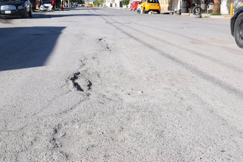 El pavimento de toda la calle está en mal estado. Son unas 9 cuadras que abarca la avenida del Bosque  y la carpeta presenta un gran número de baches.