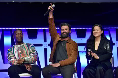 Artistas miembros del elenco de las películas estuvieron presentes en el evento.